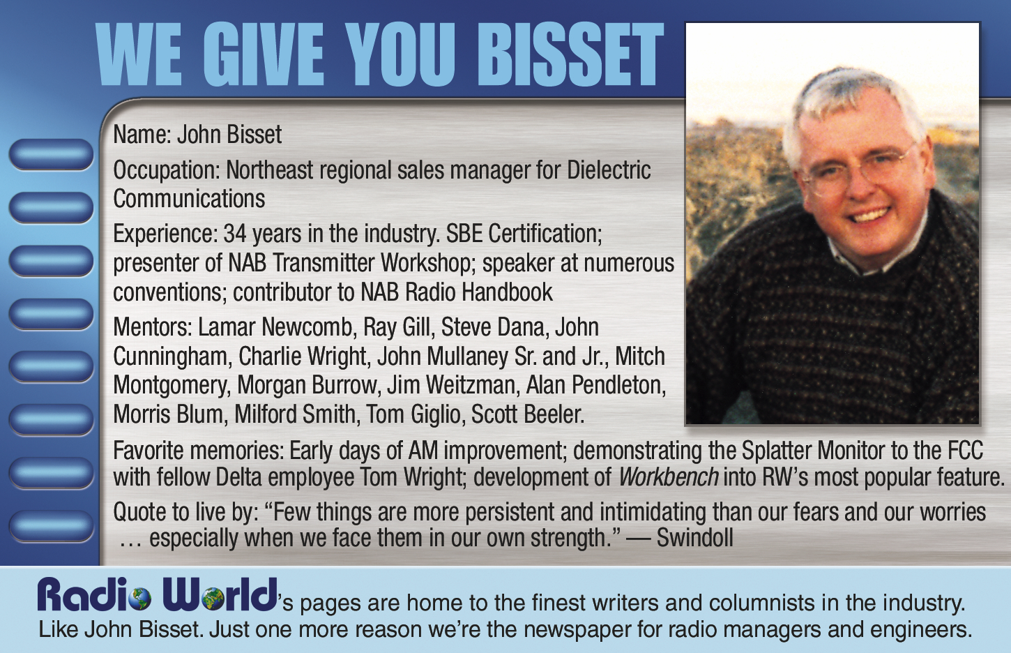 From a 2005 edition of Radio World.