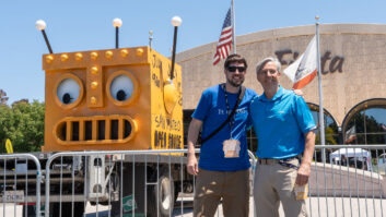 Joe and Jeff Geerling at Open Sauce in 2025, a maker faire-like event.